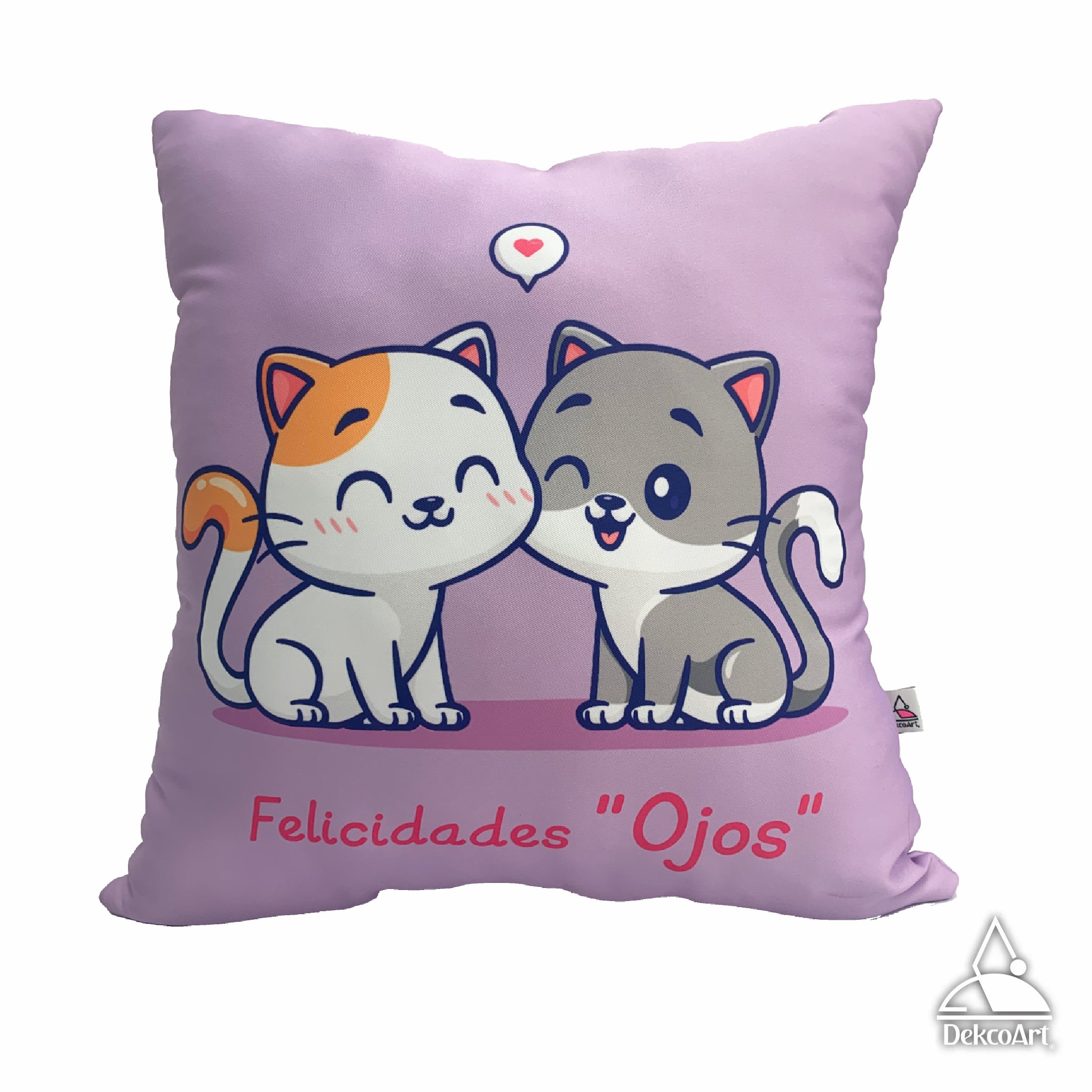 COJÍN DE GATITOS PERSONALIZADO